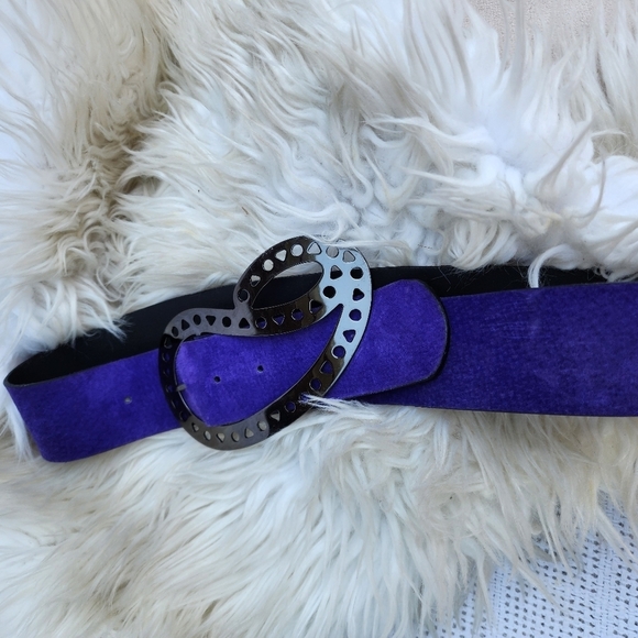 Missoni Purple‎ suede abstract belt S/M NEW main image 12